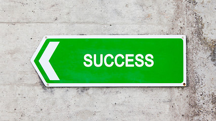 Image showing Green sign - Success