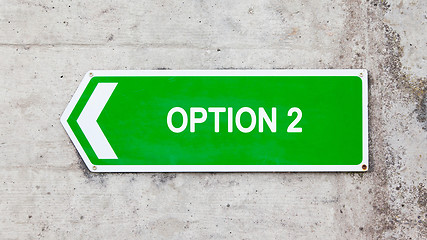 Image showing Green sign - Option 2