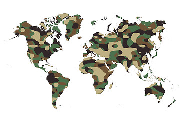 Image showing World - Army camo pattern