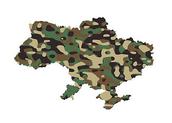 Image showing Ukraine - Army camo pattern