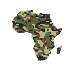 Image showing Africa - Army camo pattern