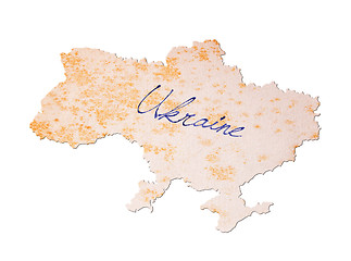 Image showing Ukraine - Old paper with handwriting