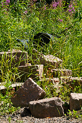 Image showing Stone cubes