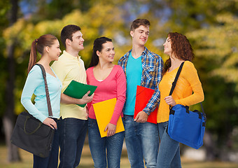 Image showing group of smiling teenagers