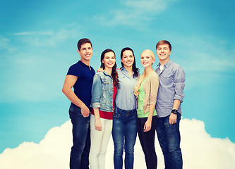 Image showing group of smiling students standing