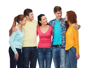 Image showing group of smiling teenagers