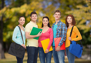 Image showing group of smiling teenagers