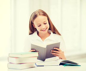 Image showing student girl studying at school