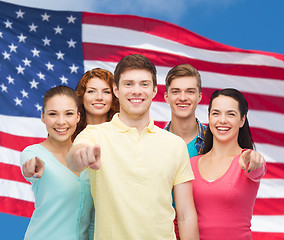 Image showing group of smiling teenagers