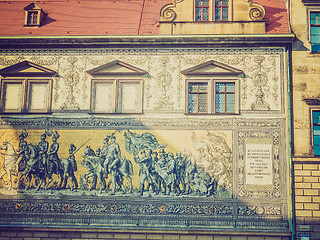 Image showing Fuerstenzug Procession of Princes in Dresden, Germany