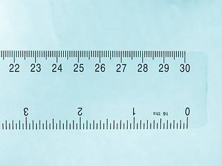 Image showing Imperial and metric ruler