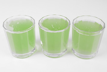 Image showing Green apple juice