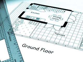 Image showing Technical drawing