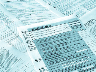 Image showing Tax forms