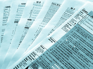 Image showing Tax forms