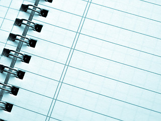 Image showing Blank notebook page