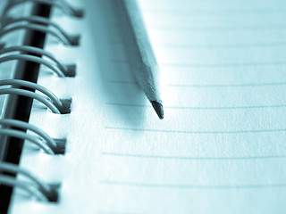 Image showing Blank notebook page