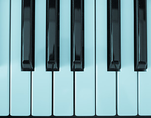 Image showing Music keyboard keys