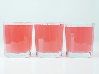 Image showing Pink grapefruit juice