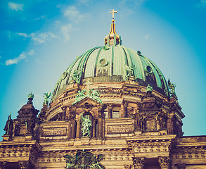 Image showing Retro look Berliner Dom