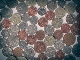 Image showing Retro look British Pound