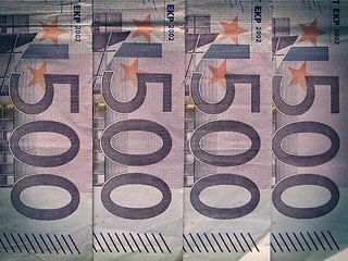 Image showing Retro look Euro note