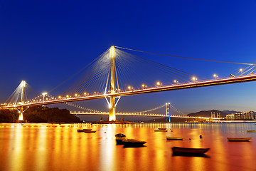 Image showing hong kong highway bridge