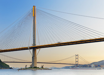 Image showing hong kong highway bridge