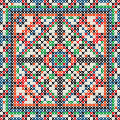 Image showing Decorative knit tile