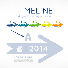 Image showing Timeline infographic