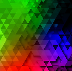 Image showing Triangle abstract vector background illustration