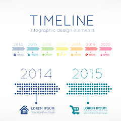 Image showing Timeline infographic