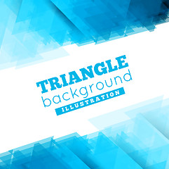 Image showing Triangle abstract vector background illustration