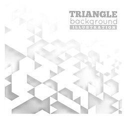 Image showing Triangle abstract vector background illustration