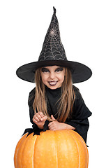 Image showing Child in halloween costume