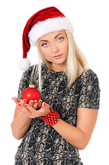 Image showing Christmas woman