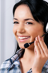 Image showing Helpline operator