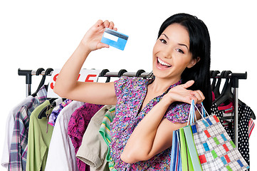 Image showing Woman shopping