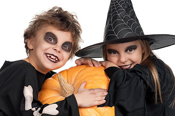 Image showing Child in halloween costume