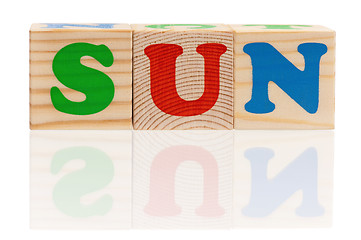 Image showing Word sun