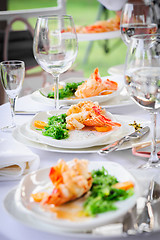 Image showing Prepared lobster on plate