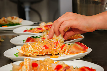 Image showing Prepared lobster on plate