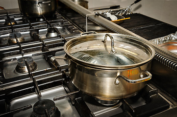 Image showing real restaurant kitchen