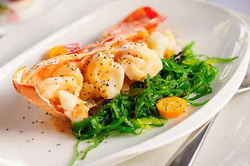 Image showing Prepared lobster on plate