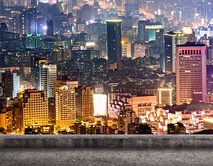 Image showing Taipei city night