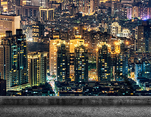 Image showing Taipei city night