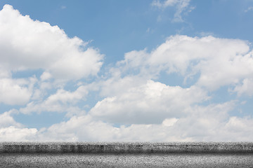 Image showing concrete ground with cloudy sky