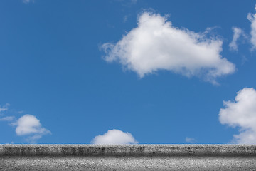 Image showing concrete ground with cloudy sky