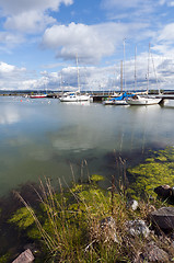 Image showing Summe landscape with boats