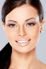 Image showing Close up of Smiling beautiful woman